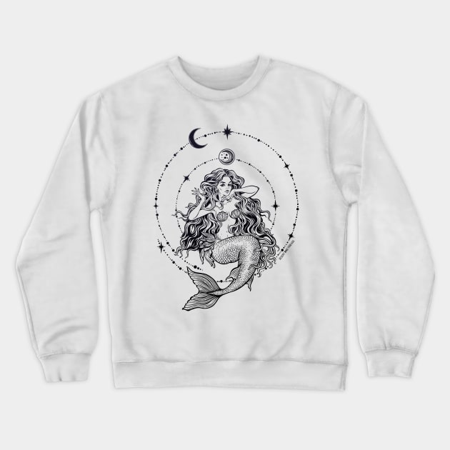 Magical Mermaid Crewneck Sweatshirt by Desert Wind Threads